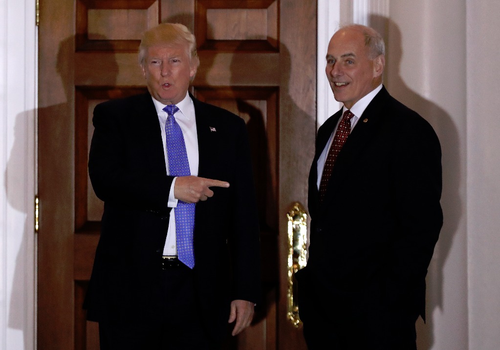 Trump nombra jefe de Gabinete a secretario de Seguridad, John Kelly