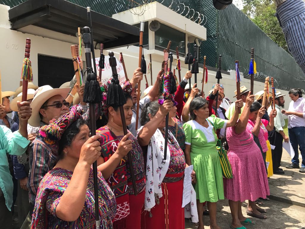 Protestas frente a la CICIG