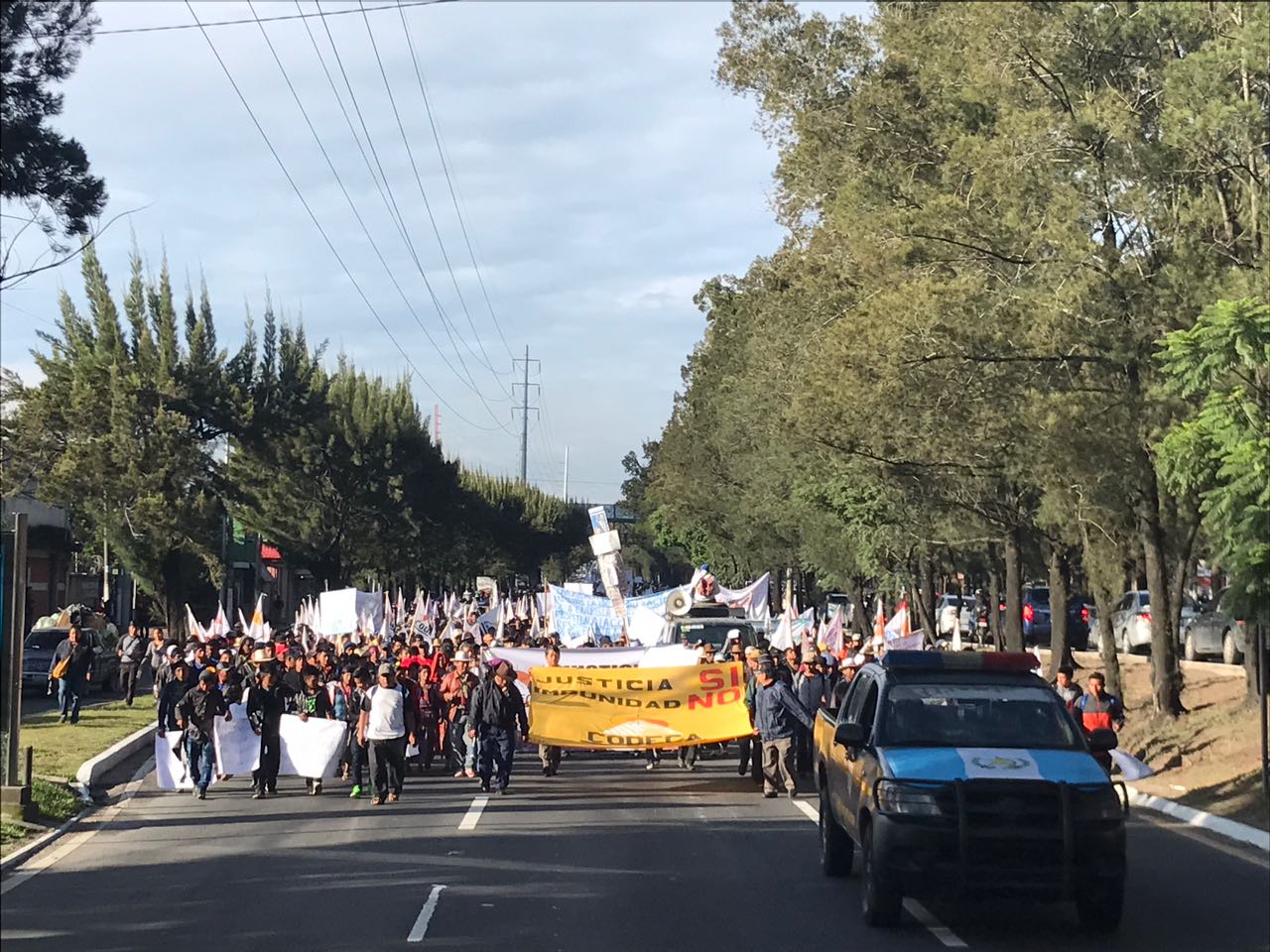 PNC indica que garantizan la seguridad de manifestantes