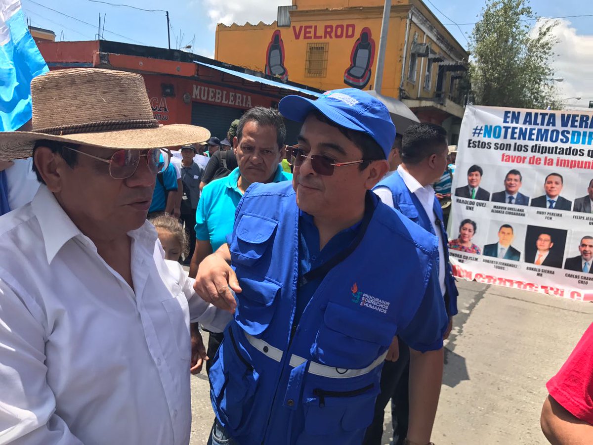 Manifestaciones transcurren sin incidentes, explica procurador Jordán Rodas