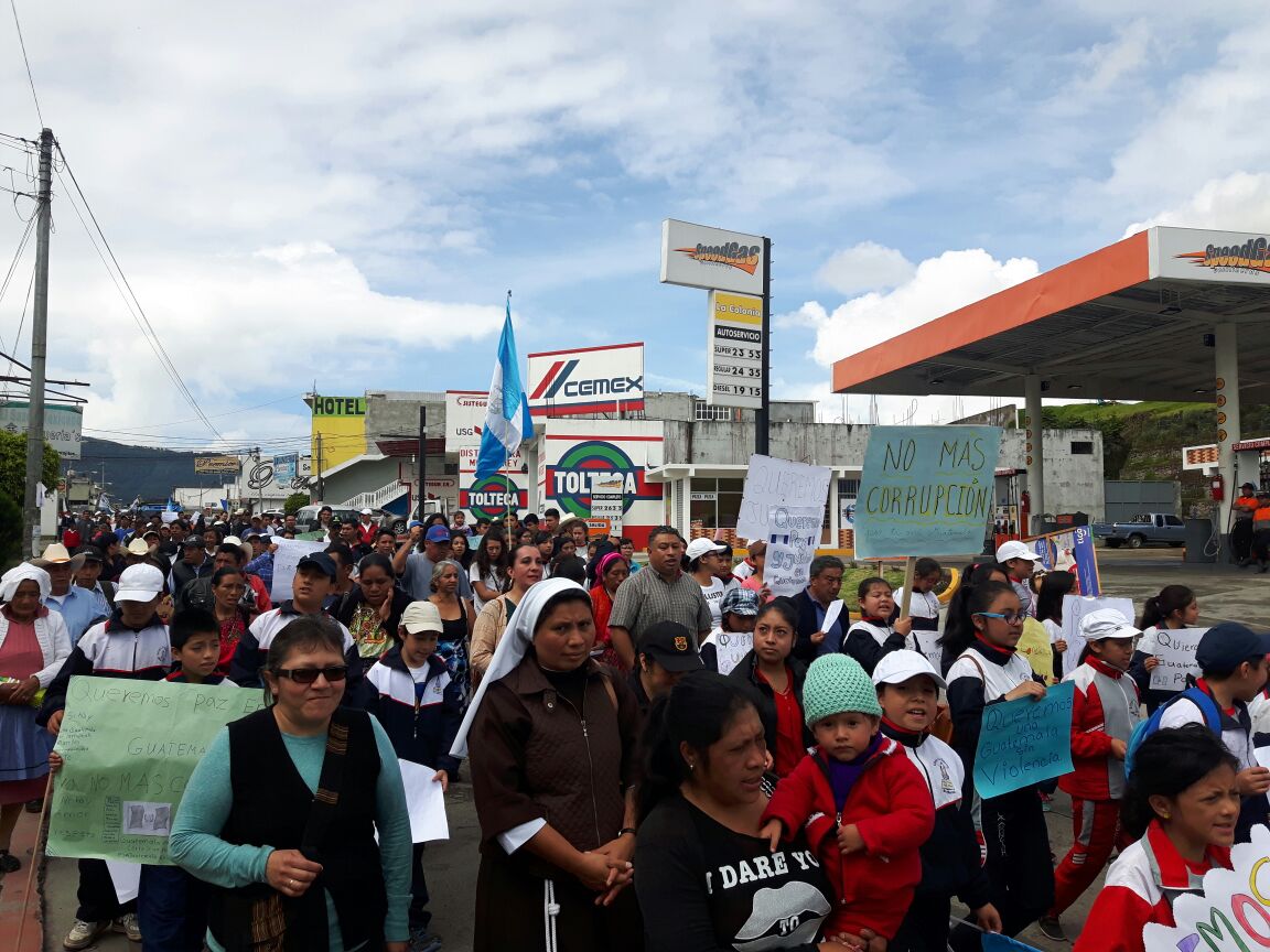 San Marcos protesta contra la impunidad y corrupción