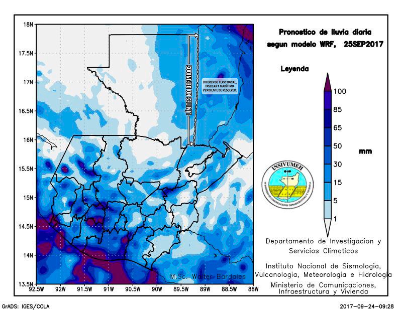 Lluvias en el país