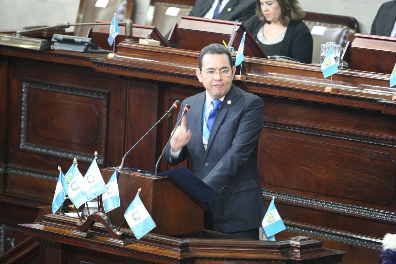 Jimmy Morales inmunidad Congreso