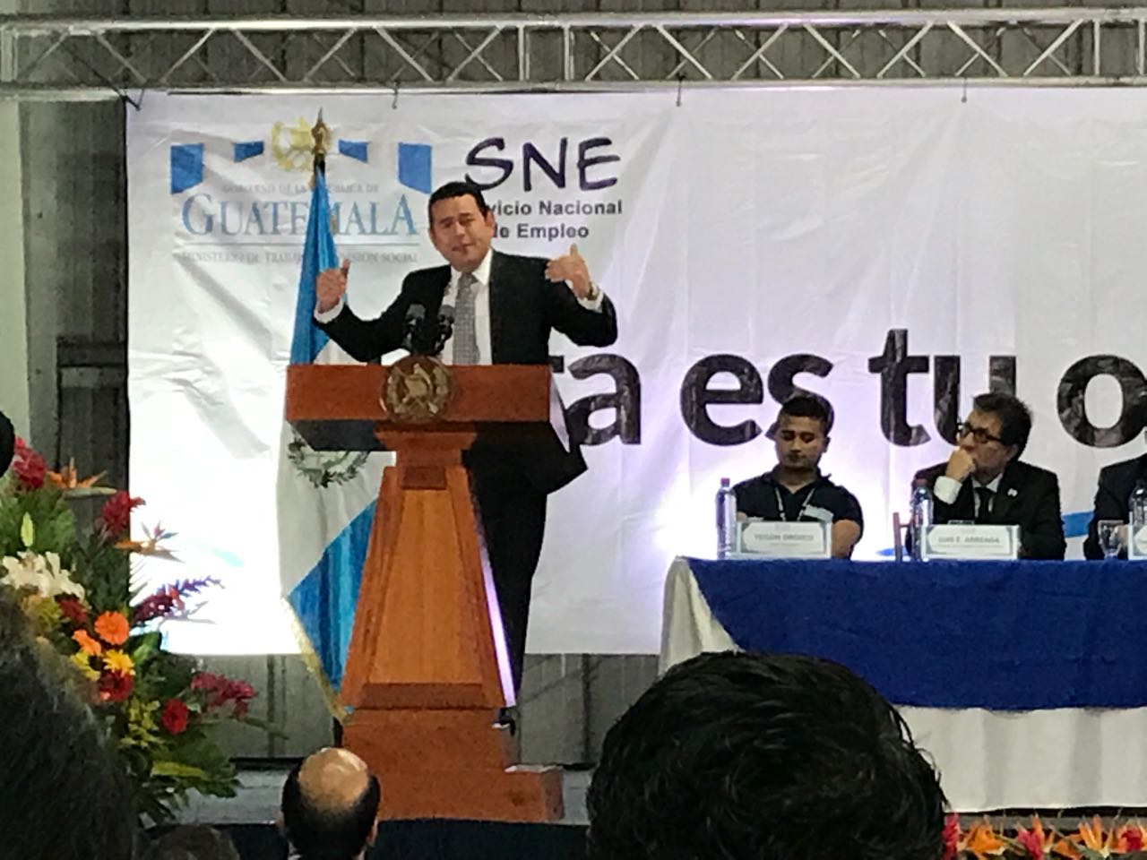 Presidente Jimmy Morales habla sobre justicia