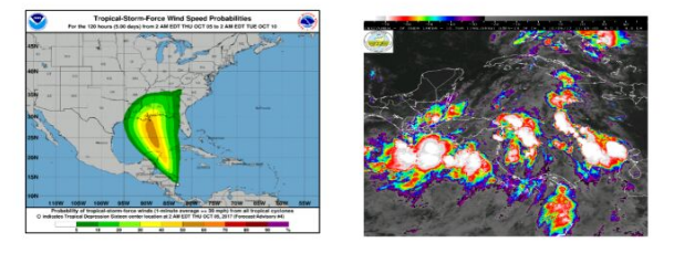 Tormenta "Nate" en el Caribe