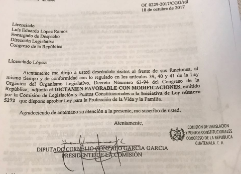 Iniciativa de ley de protección de la vida y la familia