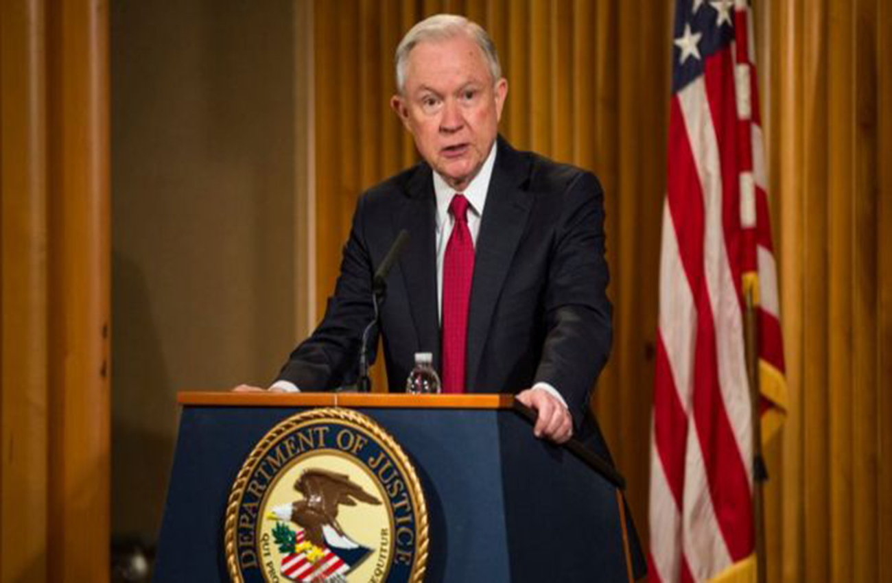 El fiscal general de Estados Unidos, Jeff Sessions