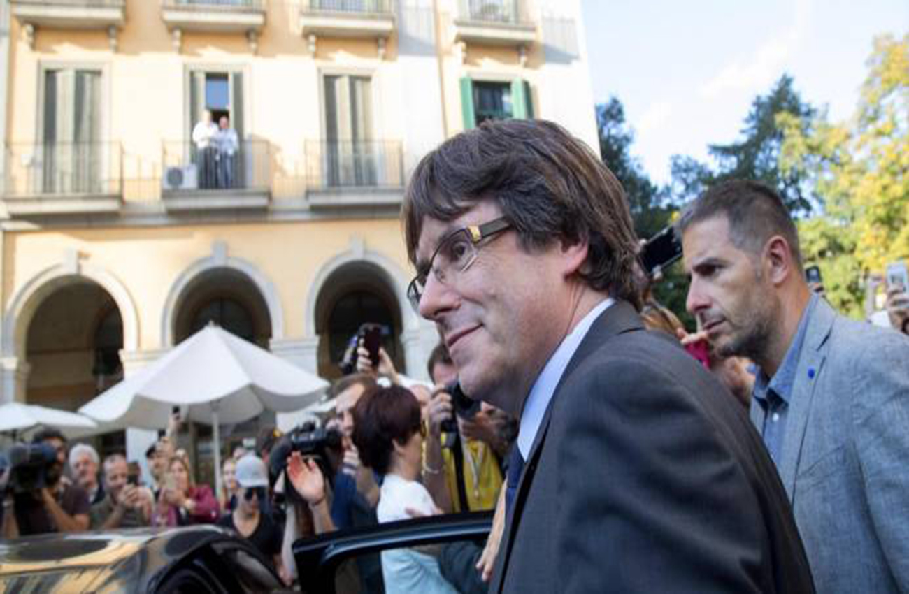 El presidente catalán destituido Carles Puigdemont está en Bruselas