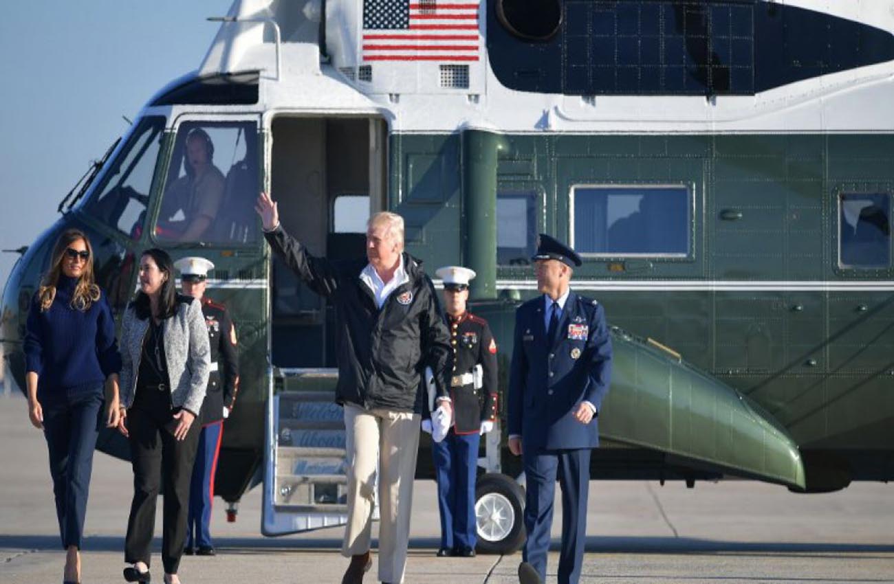 Trump visita Puerto Rico para defender respuesta de EEUU tras huracanes