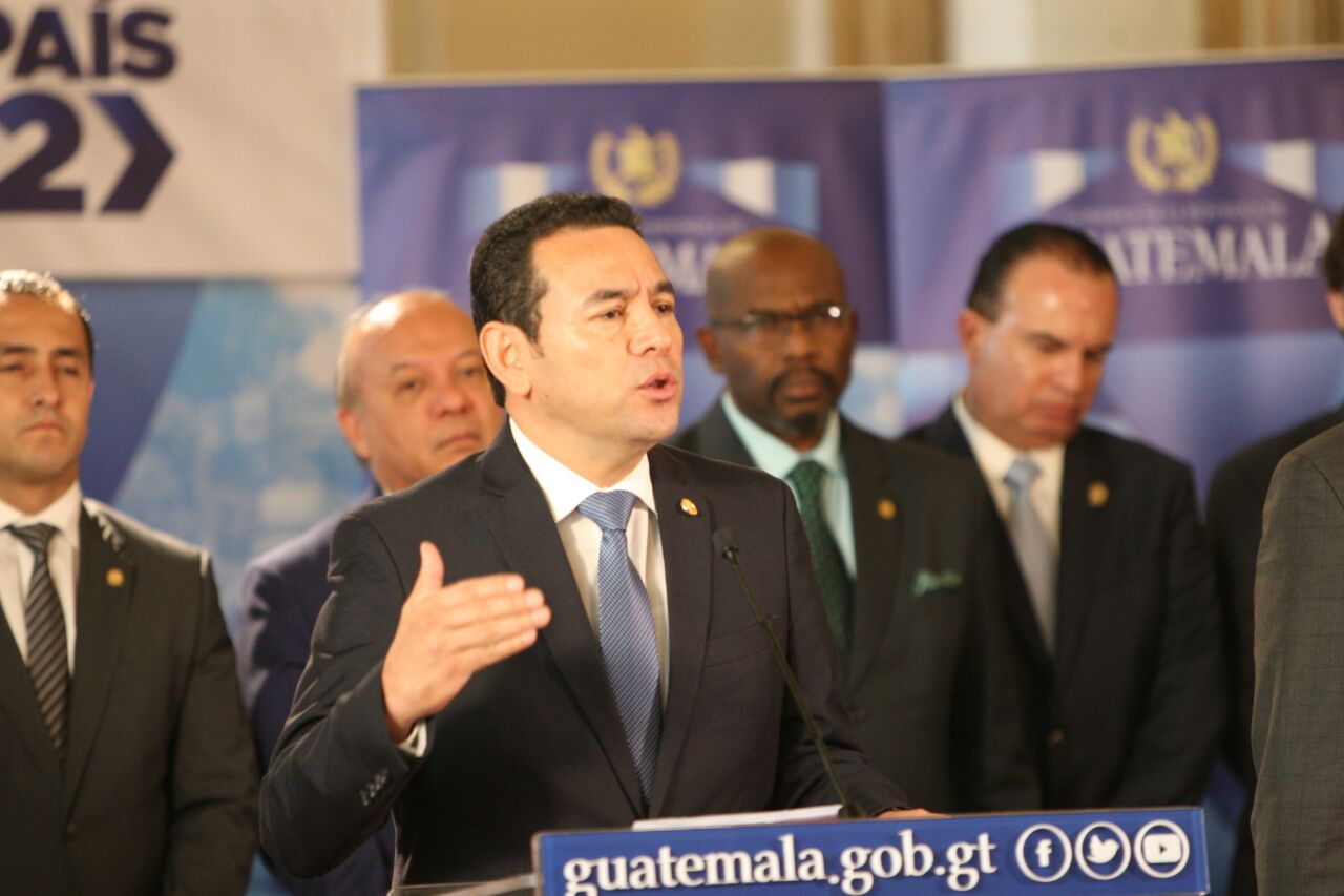 Presidente Jimmy Morales sobre antejuicios