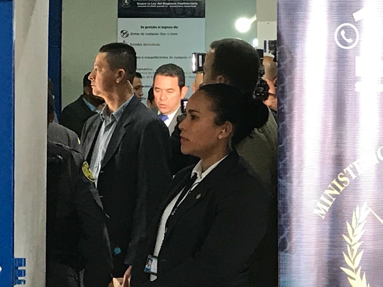 Presidente recorrido en el Preventivo zona 18