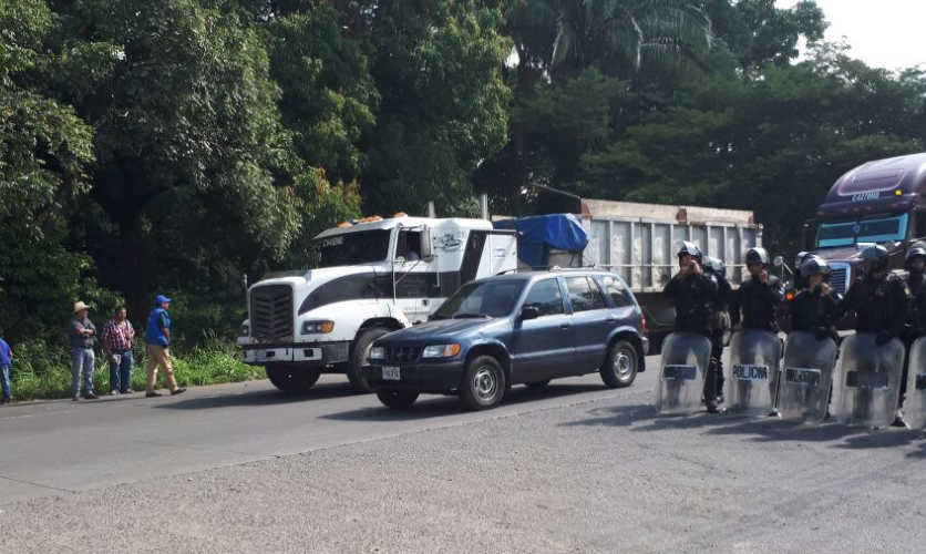 Bloqueos de manifestantes de Codeca