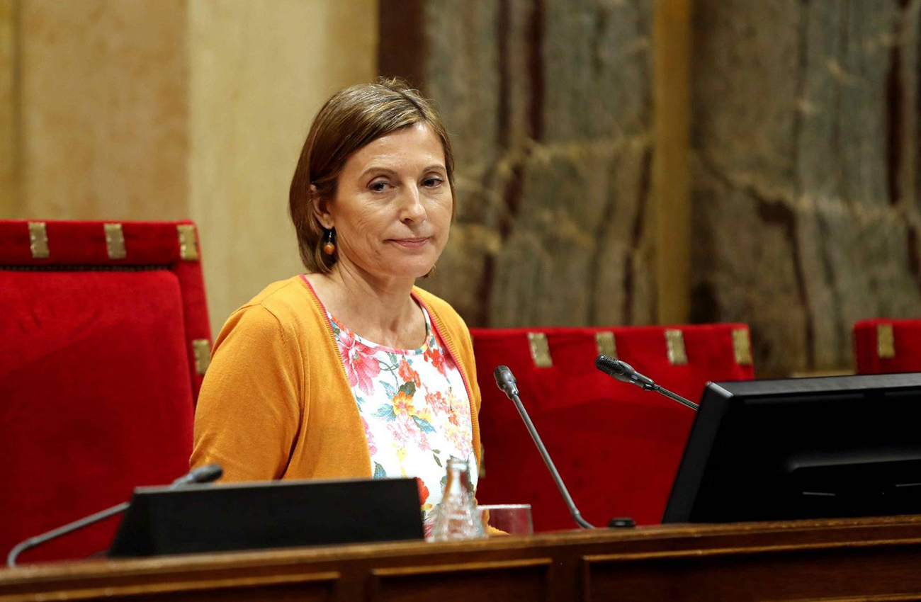 La presidenta del parlamento catalán ante la justicia