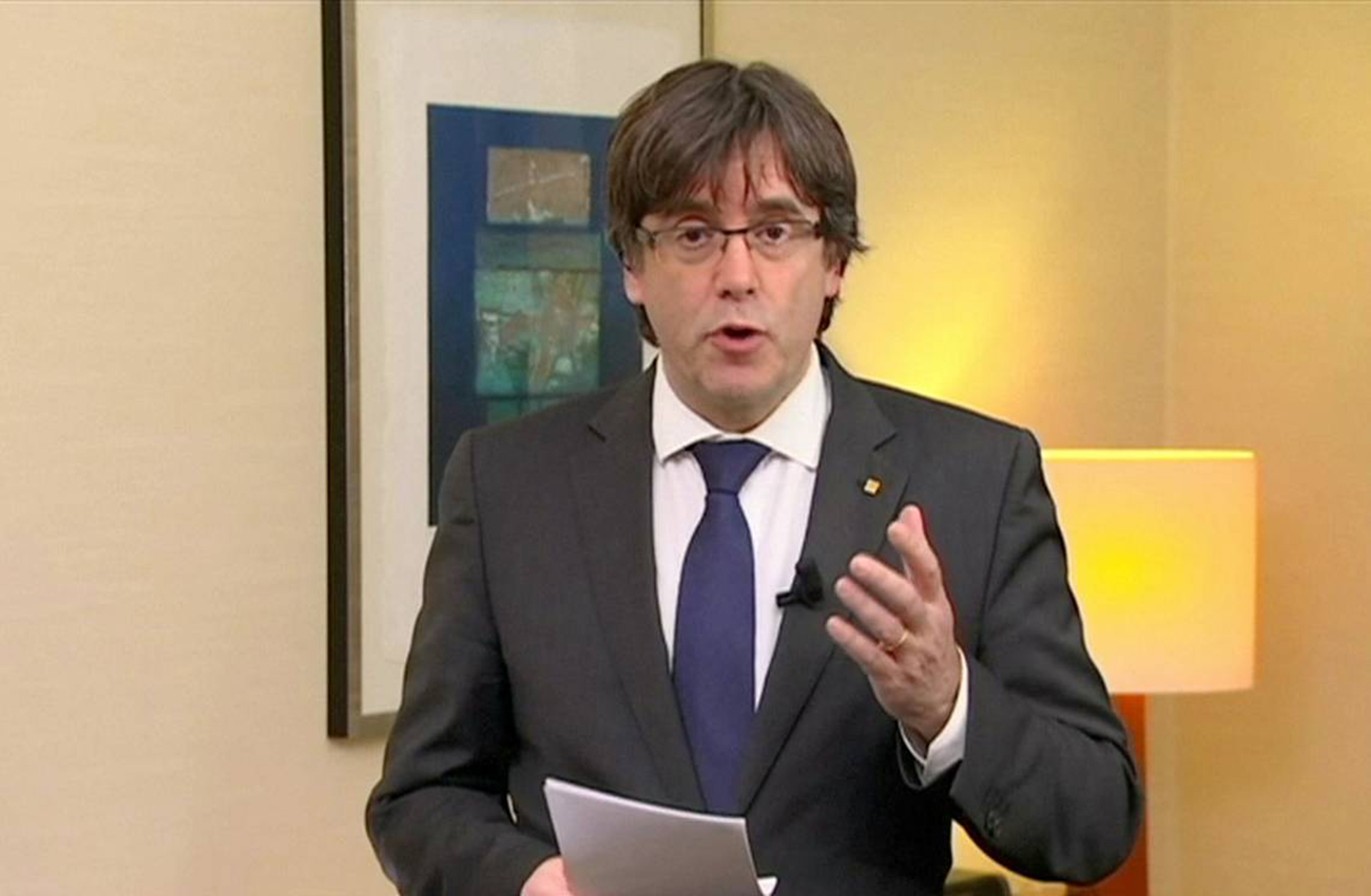 Puigdemont pide unidad del independentismo en las elecciones catalanas