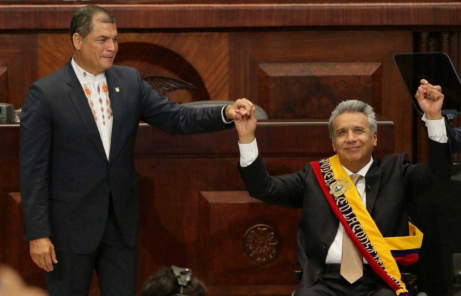 Rafael Correa y Lenín Moreno