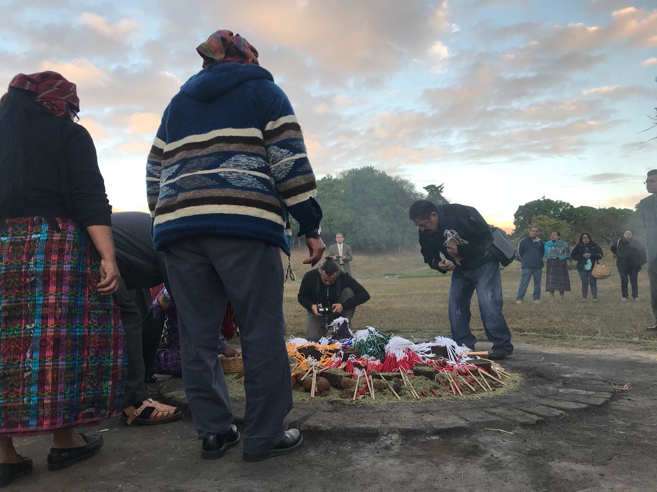 Ceremonia maya Acuerdos de Paz