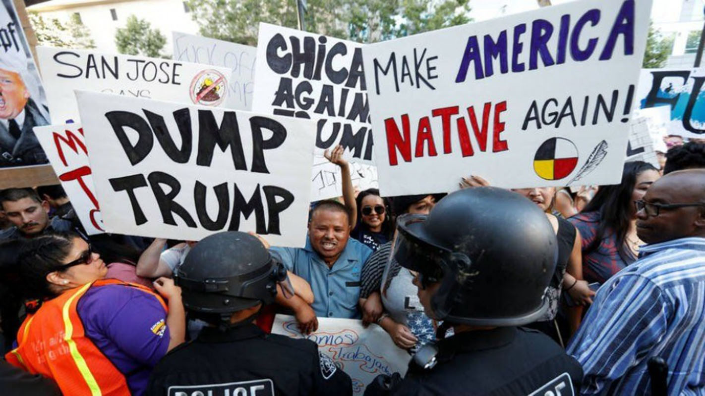 EEUU abandona procesos penales contra 129 manifestantes anti Trump