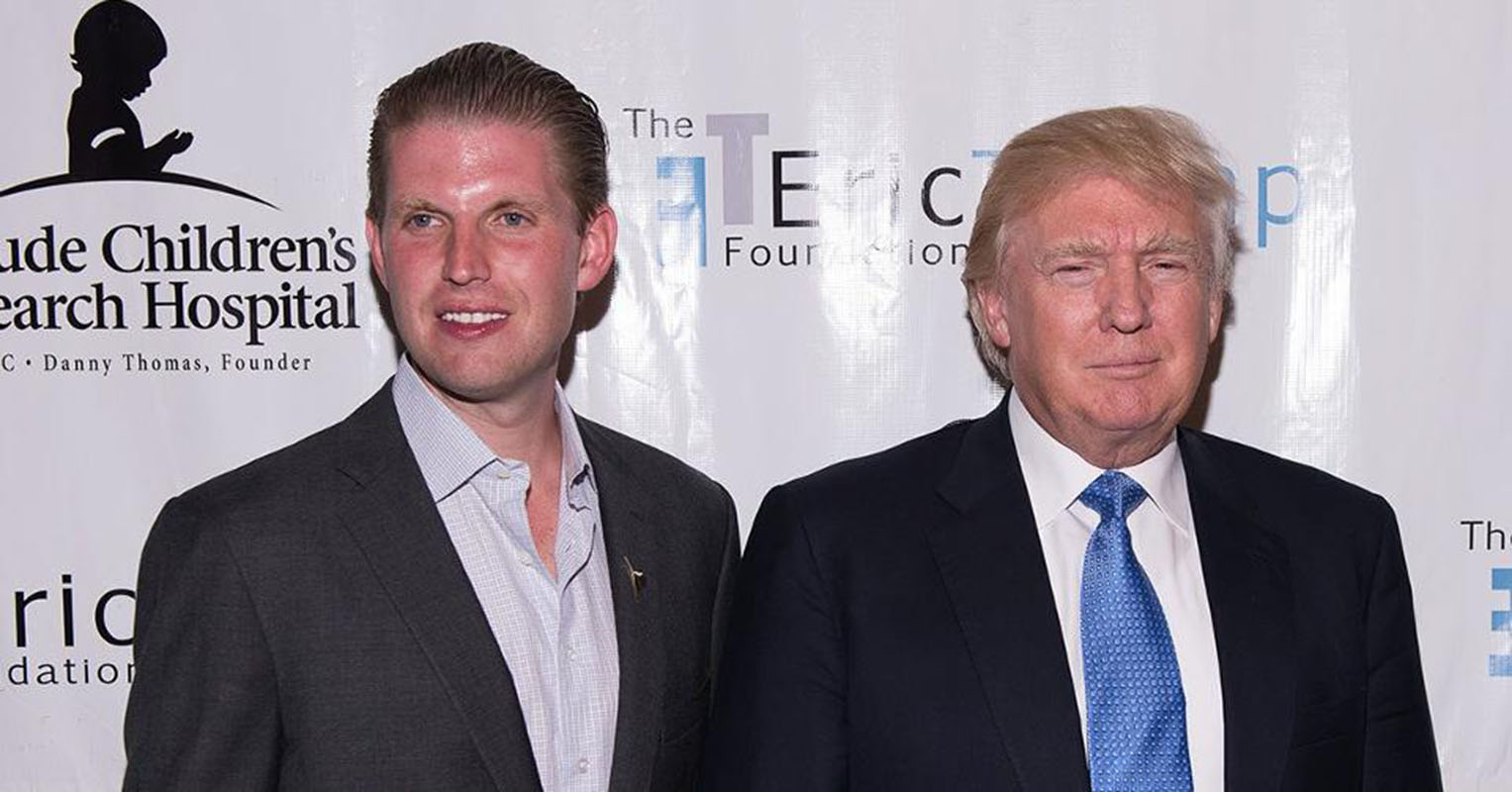 Eric Trump niega que su padre sea racista y dice que solo ve "el color verde"