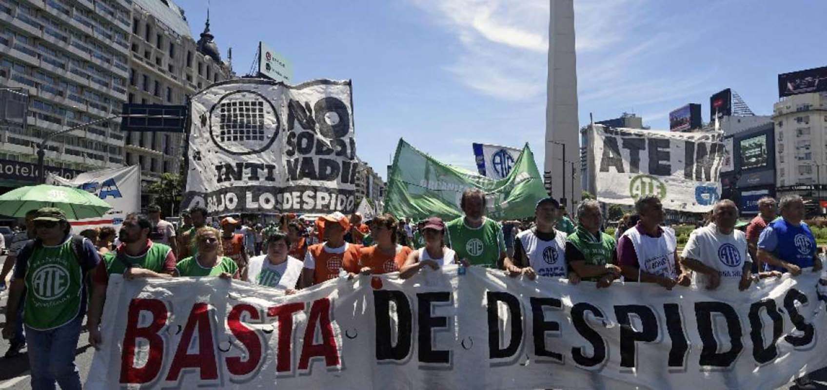 Sindicatos protestan en Argentina contra políticas de Macri