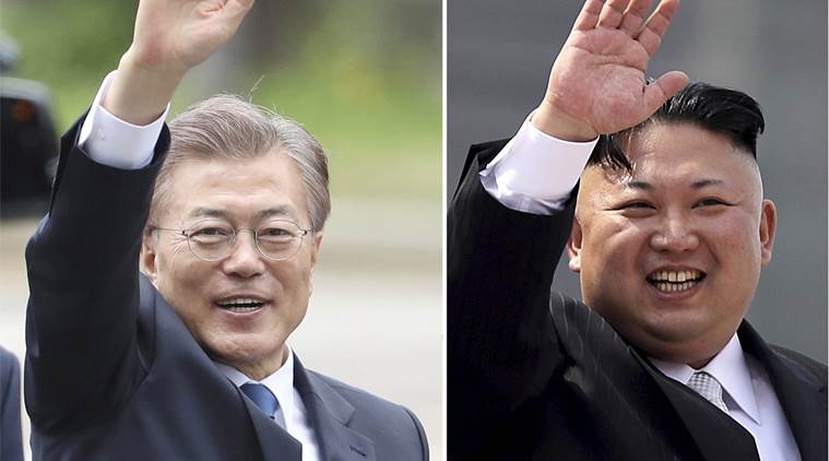 Moon Jae-in y Kim Jong Un Emisoras Unidas EU Guatemala