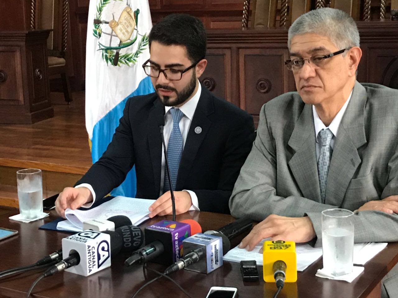 Conferencia de prensa de la CC EU Emisoras Unidas Guatemala