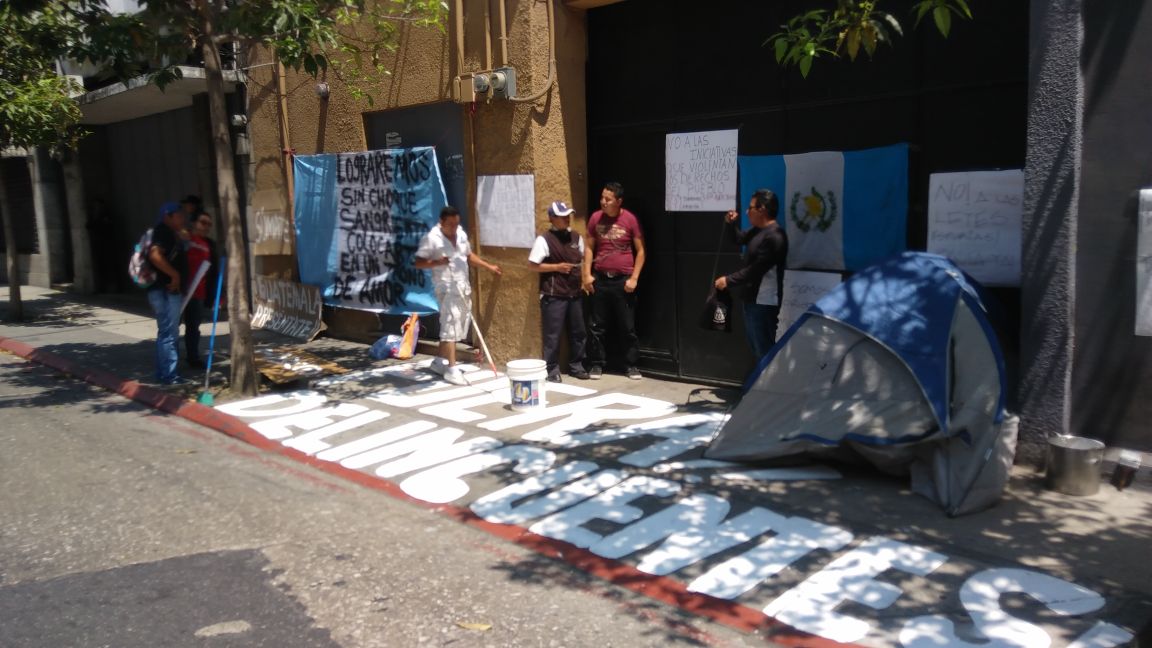 Manifestación EU Guatemala Emisoras Unidas