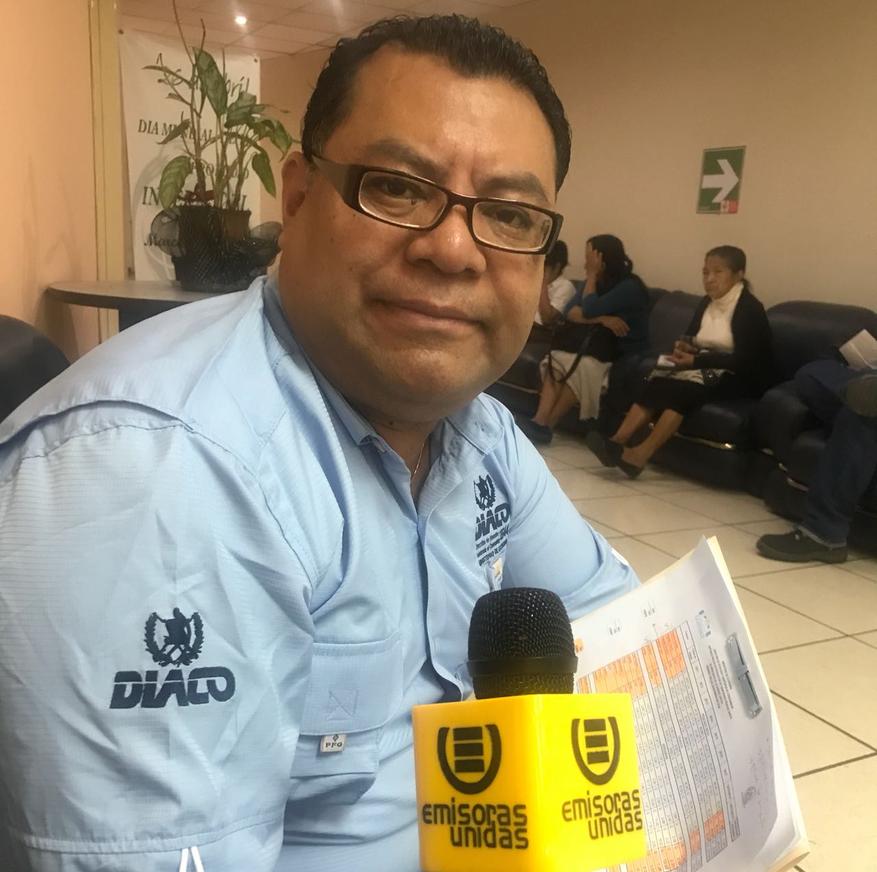 Carlos Vásquez, vocero de la Diaco, Emisoras Unidas EU Guatemala