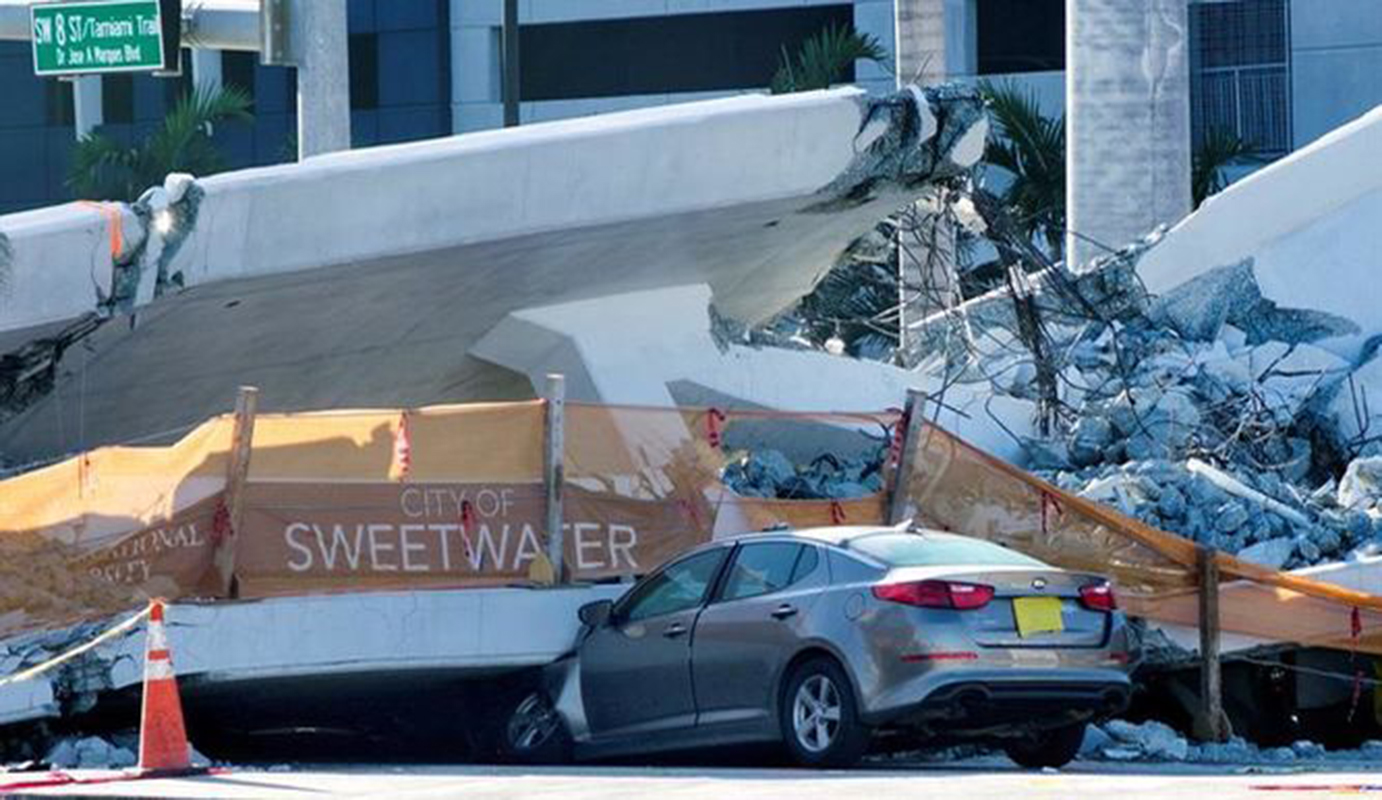 Rescatan cuerpo de última víctima de colapso de puente en Miami