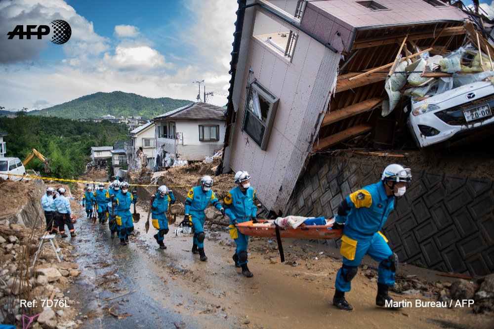 Lluvias en Japón