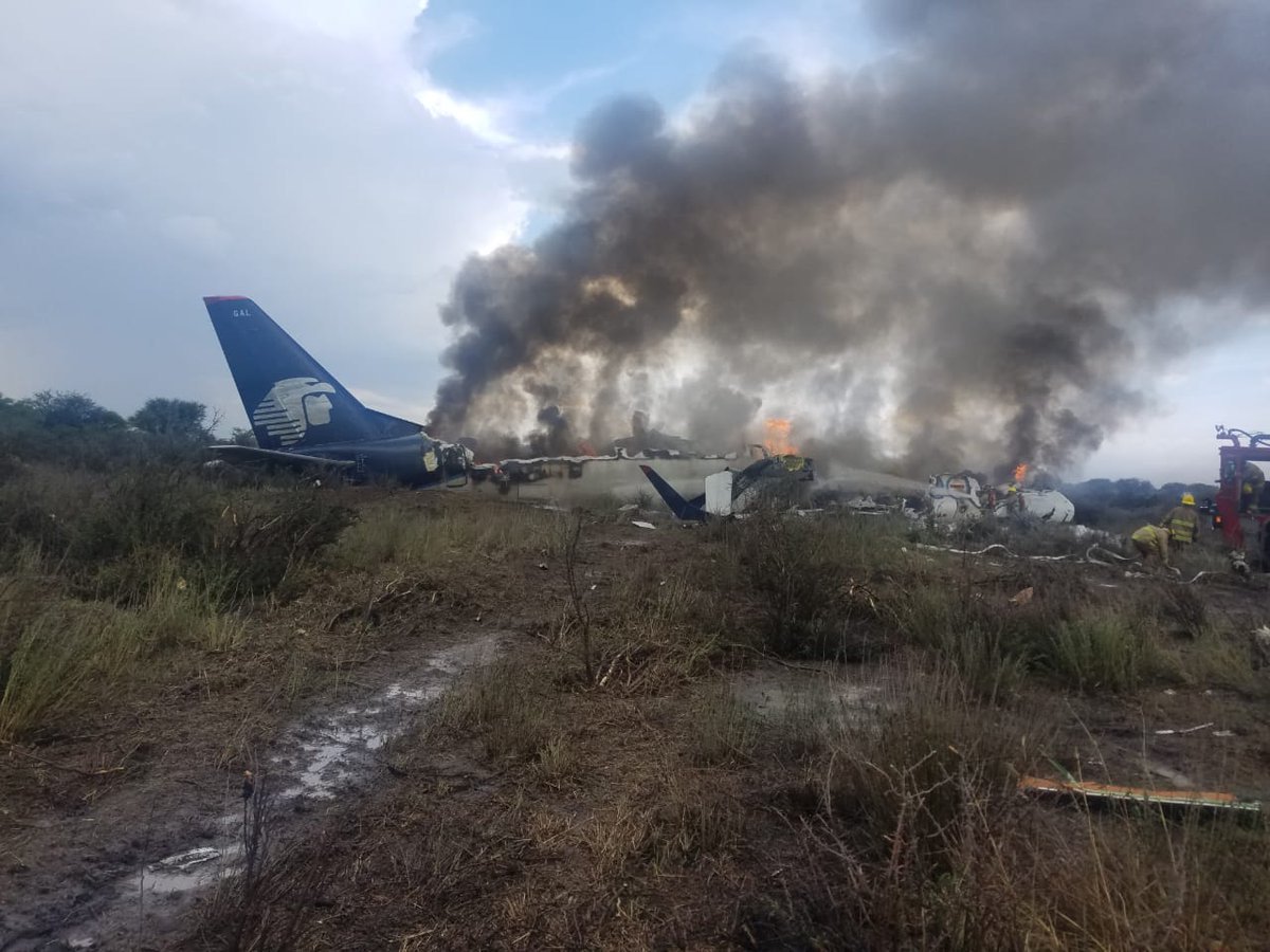 Avión accidentado en Durango