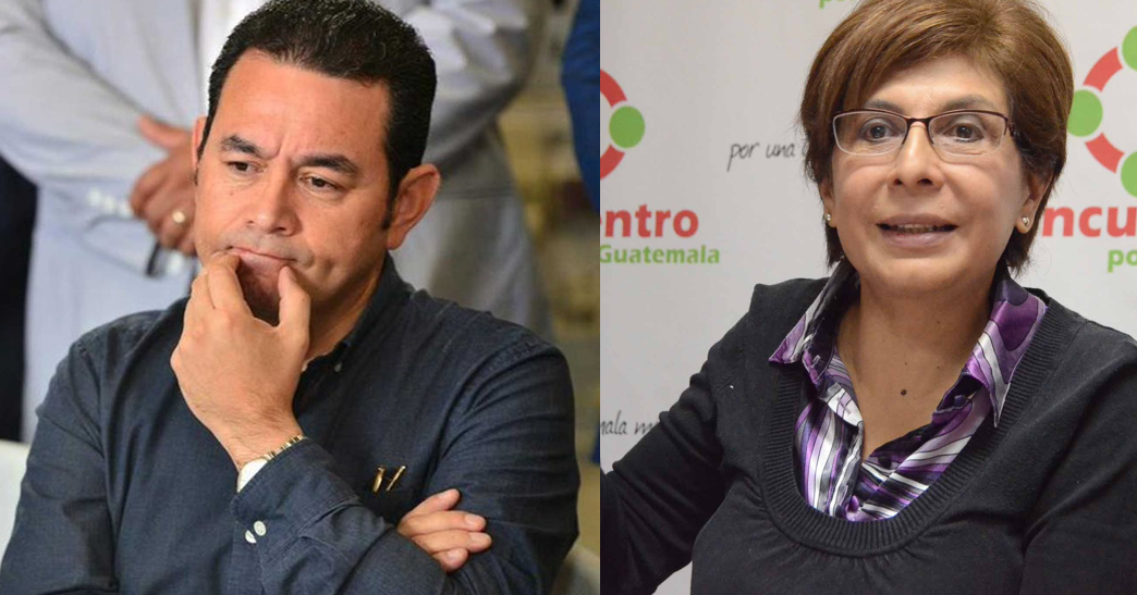 Jimmy Morales y Nineth Montenegro