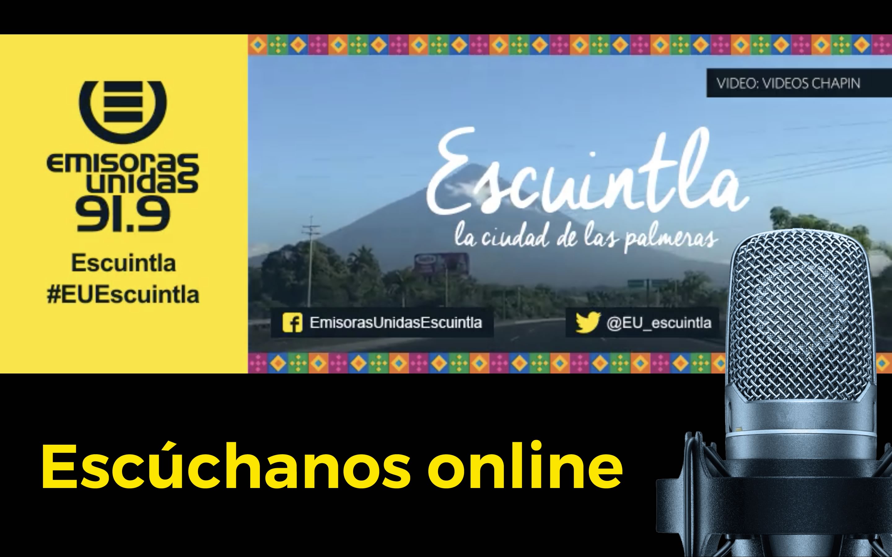 #euescuintla escuintla streaming online radio live guatemala emisoras unidas eu