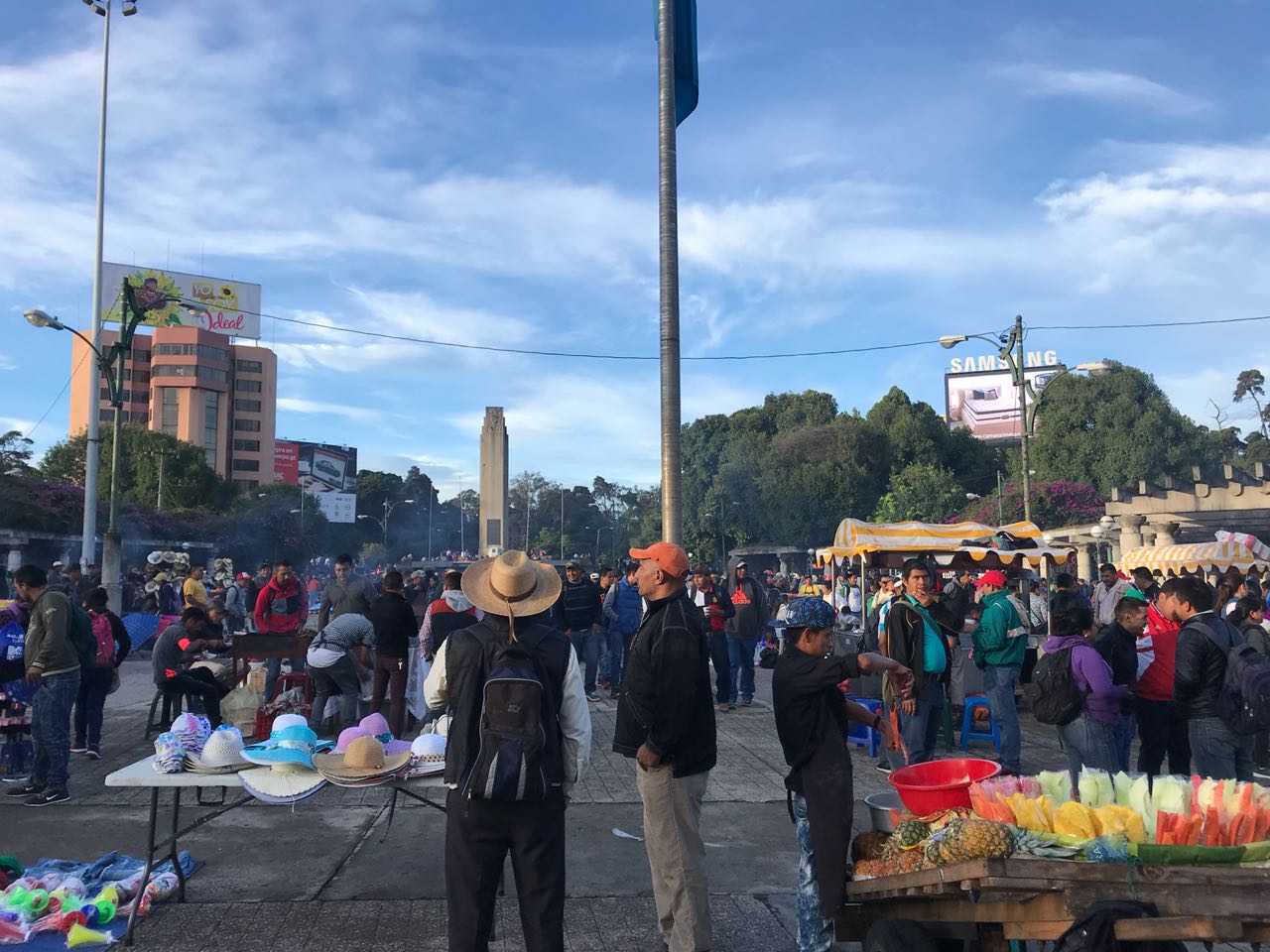 maestros manifestación docentes Obelisco Emisoras Unidas