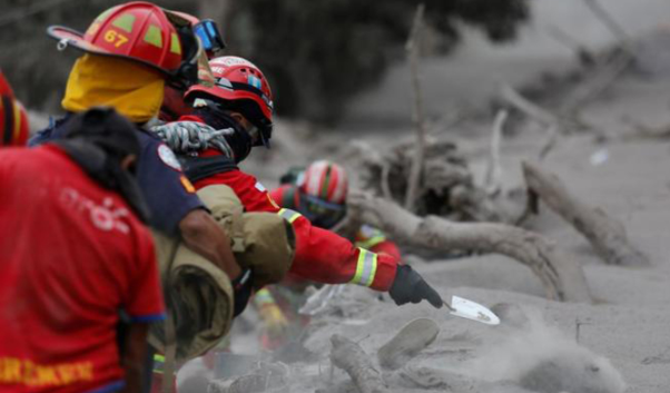 Volcán de Fuego y número de muertos