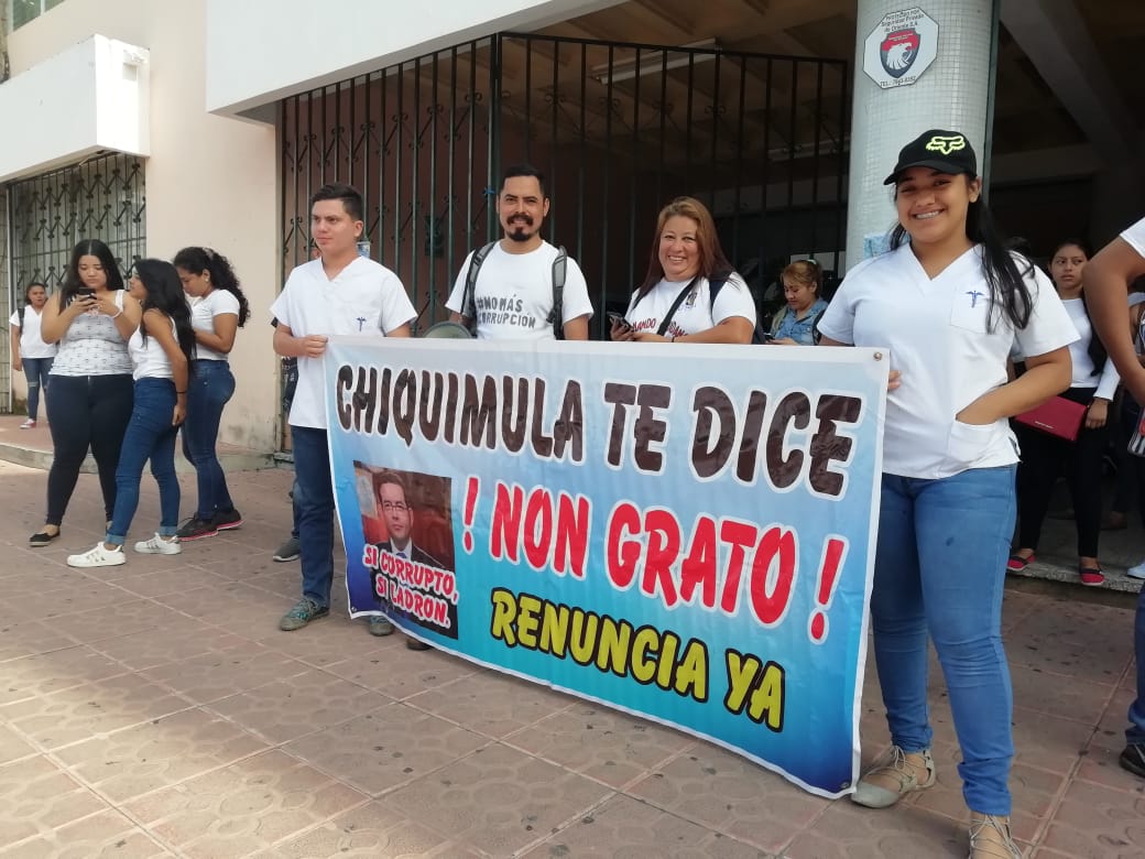 Manifestación en Chiquimula