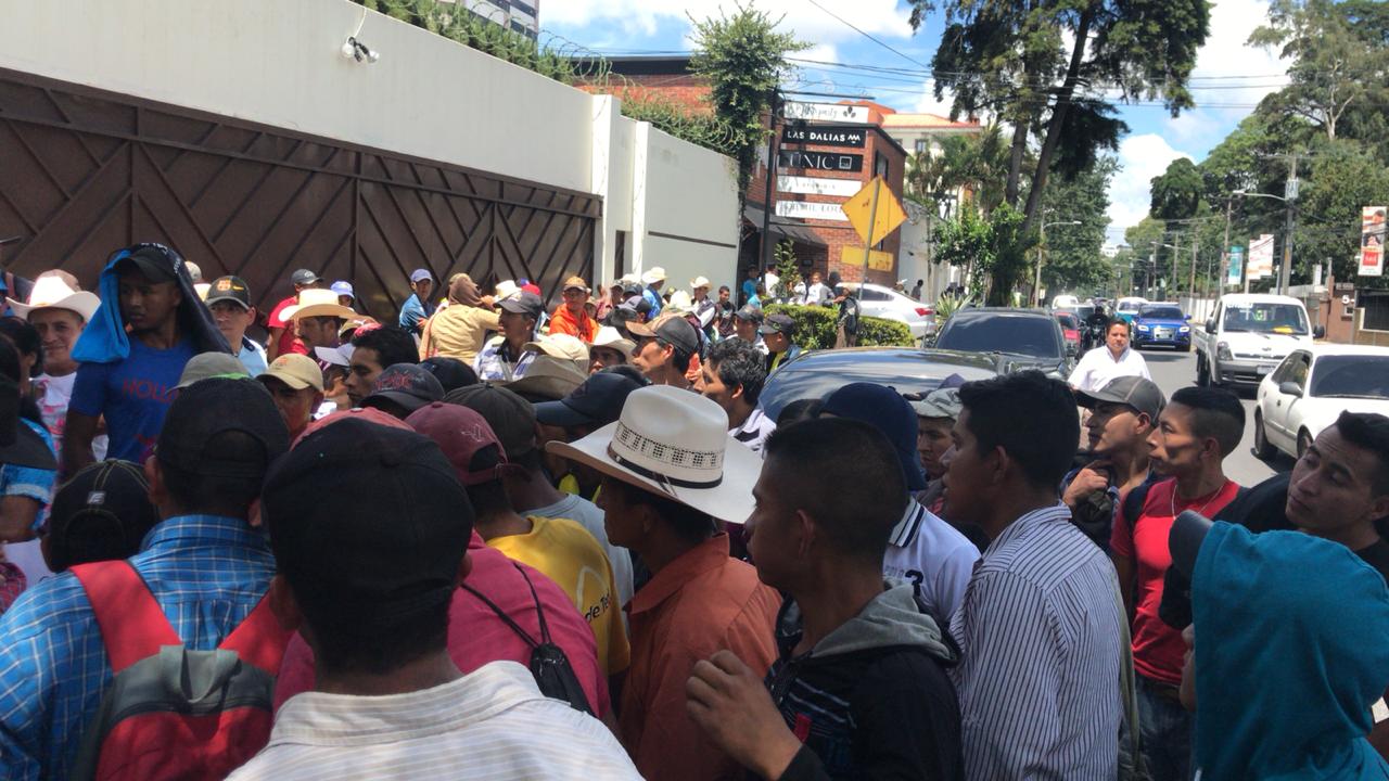 Manifestación en CICIG