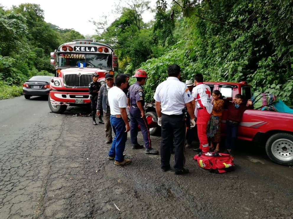 Accidente de bus Quetzaltenango Retalhuleu El Palmar Emisoras Unidas