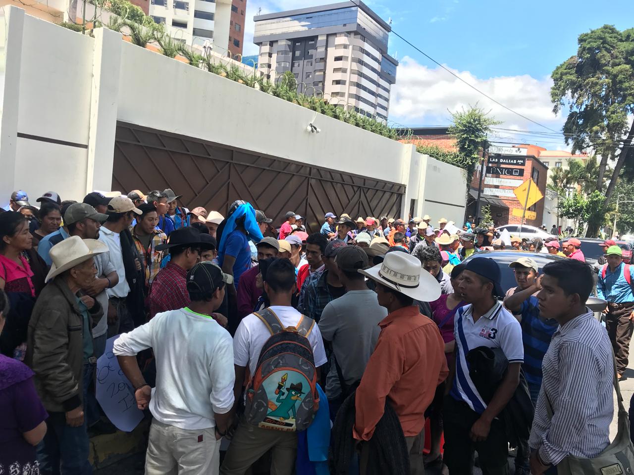 Manifestación en CICIG