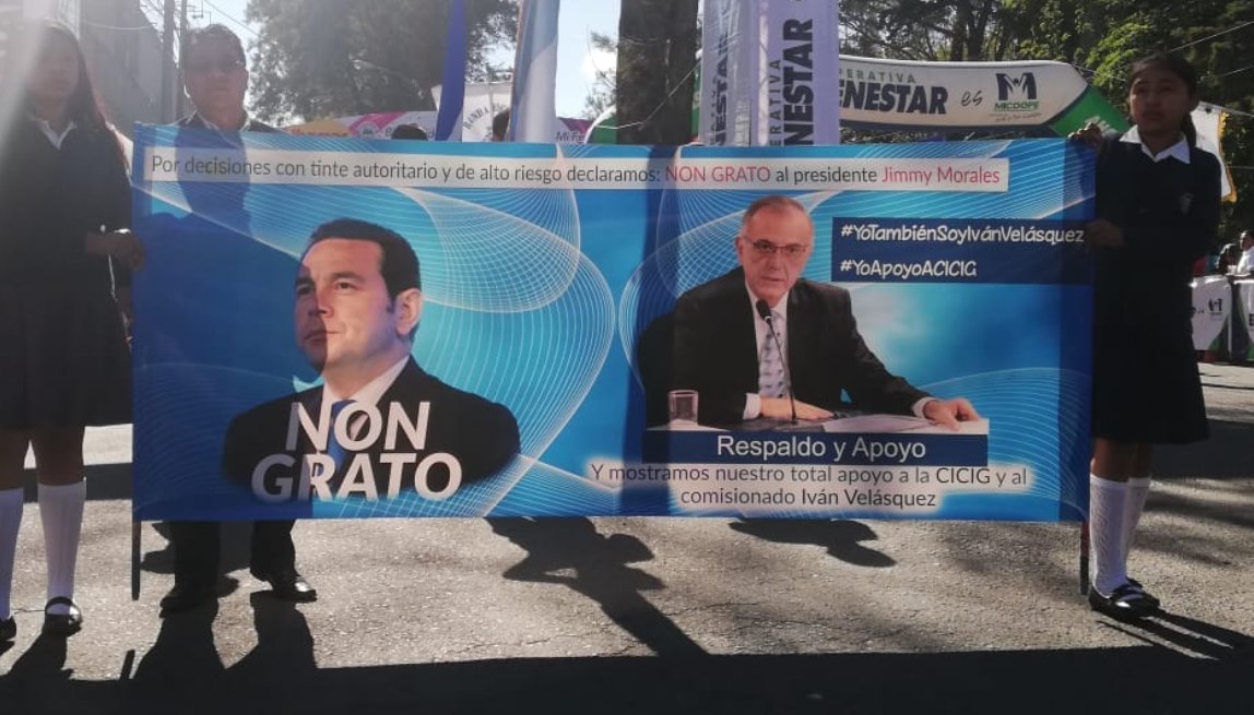 Manifestación en Quetzaltenango