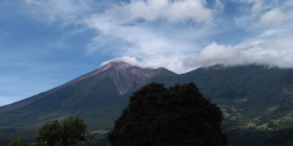 Cambio de patrón eruptivo Volcán de Fuego