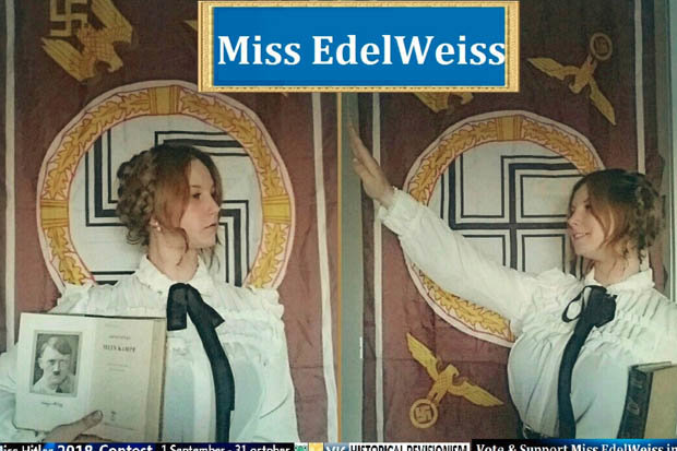 nazi miss hitler concurso de belleza