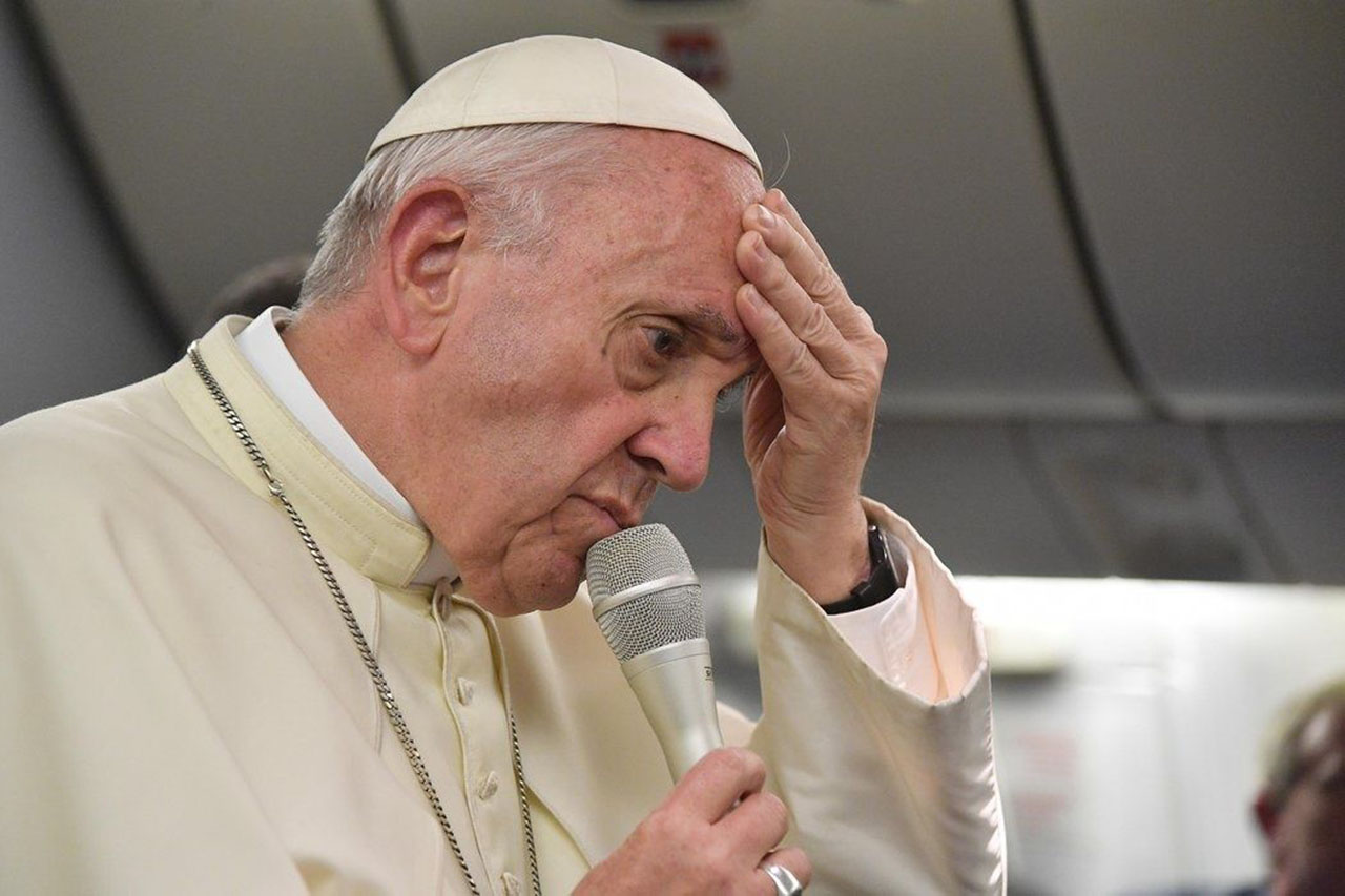 En la foto aparece el papa Francisco