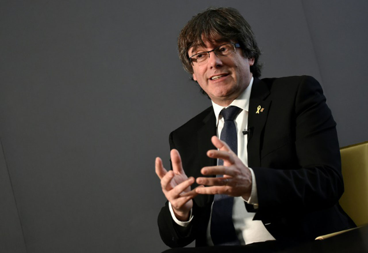 El expresidente catalán Carles Puigdemont