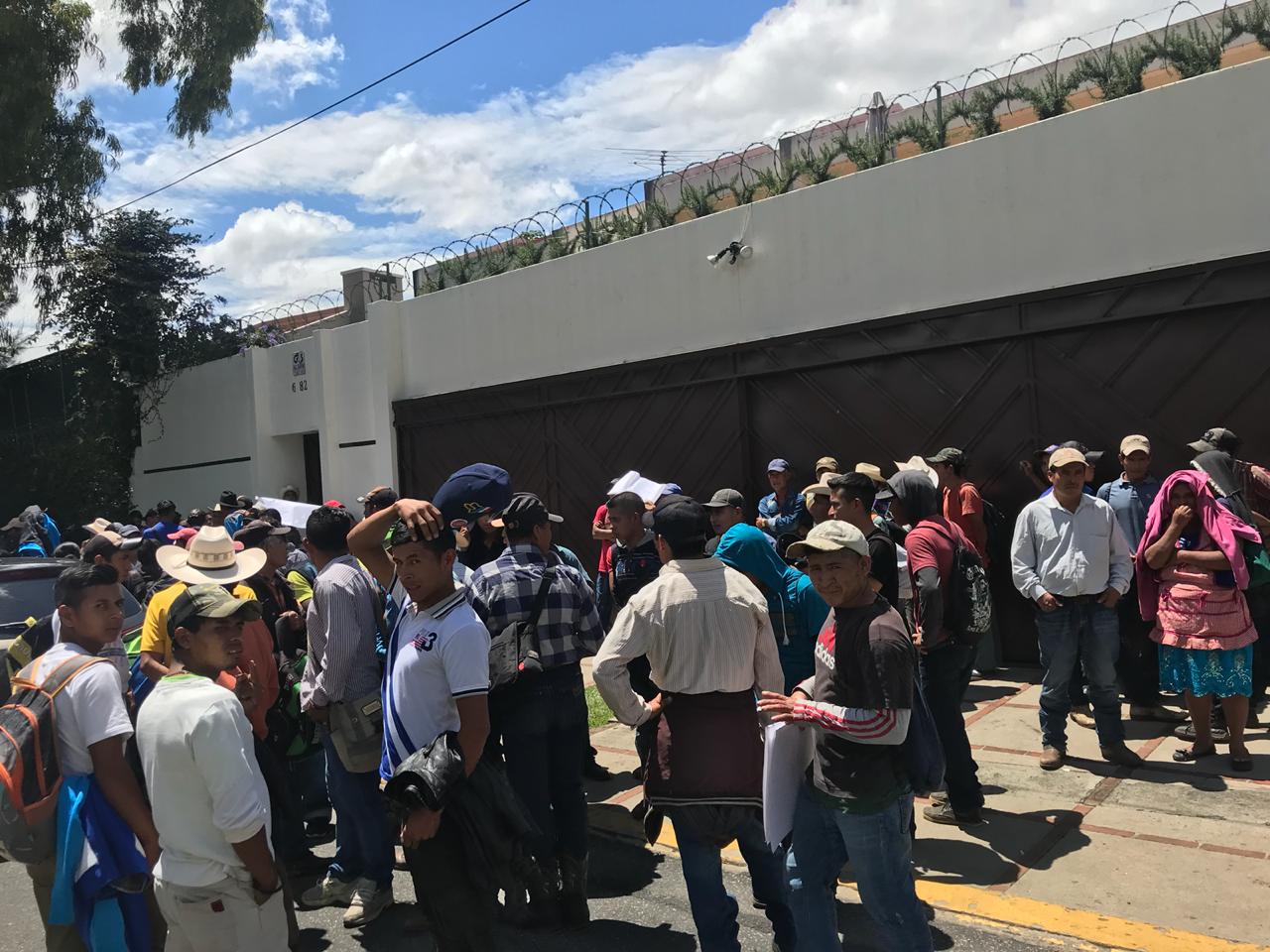 Manifestación en CICIG