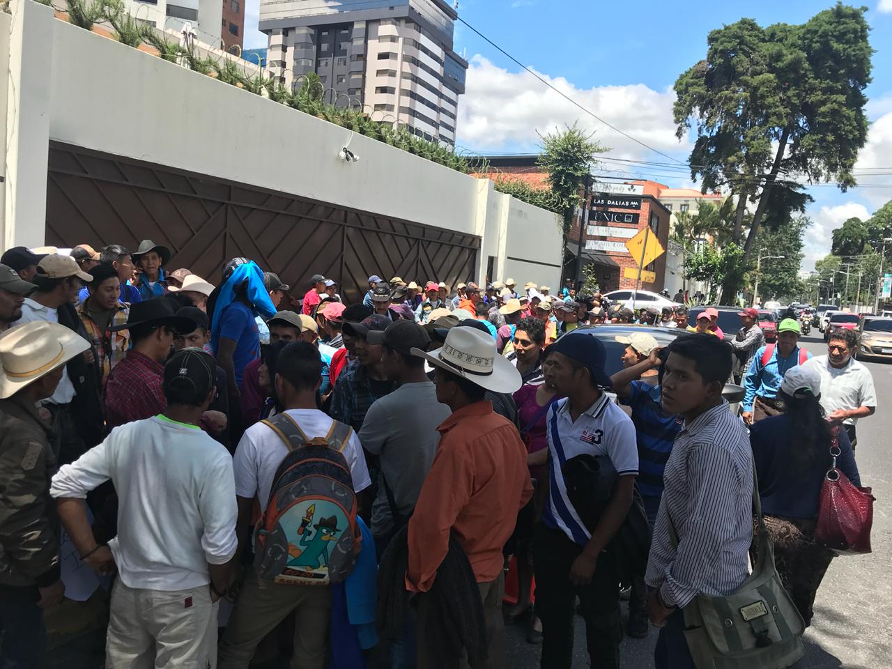 Manifestación en CICIG