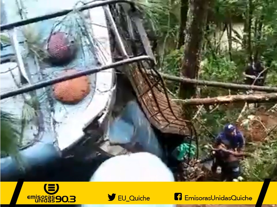 Accidente bus Nebaj Quiché Emisoras Unidas