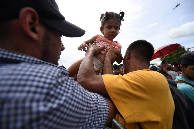 Migrantes hondureños