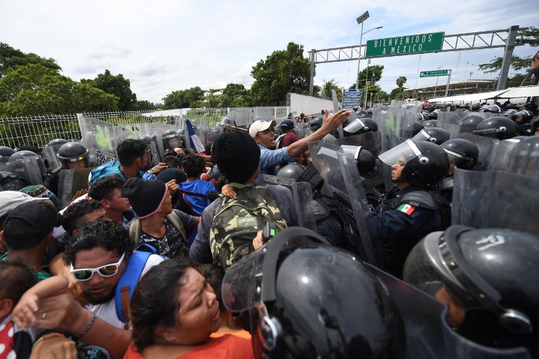 Migrantes hondureños