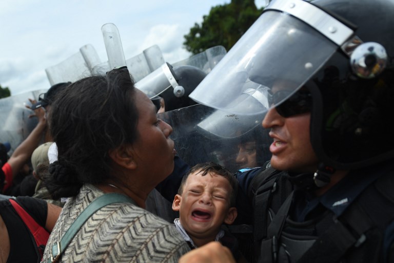 Migrantes hondureños