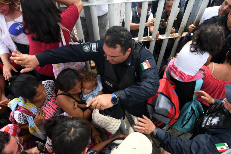 Migrantes hondureños